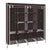 4-Layer 10 Lattices Wardrobe Clothes Closet Storage Organizer High Quantity Alloy Rack Holder For Apartment For Bedroom Storage