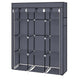 4-Layer 10 Lattices Wardrobe Clothes Closet Storage Organizer High Quantity Alloy Rack Holder For Apartment For Bedroom Storage