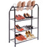 4-Tier Metal Shoe Rack Shelf High Quality Black Shoe Storage Organizer HW54071