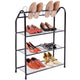 4-Tier Metal Shoe Rack Shelf High Quality Black Shoe Storage Organizer HW54071