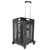 4 Wheels Mesh Rolling Utility Cart Folding Collapsible Hand Crate Wheels Rolling Utility Cart Capacity Plastic Shopping Trolley