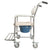 4 in 1 Multifunctional Aluminum Elder People Disabled People Pregnant Women Commode Chair Bath Chair White US Shipping