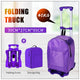 40KG Portable Travel Trailer Aluminum Alloy Car Folding Luggage Cart Household Car Luggage Cart Shopping Trolley Trunk Trailer
