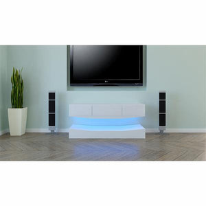 47.24" tv stand living room furniture led modern tv table entertainment center monitor stand flat screen riser cabinet console