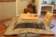 (4pcs/set)Japanese Kotatsu Set Table Futon Heater Foot Wamer Heated Table Living Room Furniture Kotatsu Wood Table Square 80cm