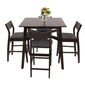 5 Pieces Table and Chairs Set for 4 Person Wooden Tables for Dining Room