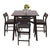 5 Pieces Table and Chairs Set for 4 Person Wooden Tables for Dining Room