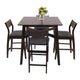 5 Pieces Table and Chairs Set for 4 Person Wooden Tables for Dining Room