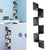 5-Tier Wall Zig Zag Shelves Wooden Corner Mount Display Rack for Display Photos Book CDs Toys Wall Decor Home Office Furniture