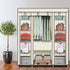 5 layer 12 grid Large Capacity Non-woven Cloth Wardrobe Folding Portable DIY Clothes Storage Cabinet Closet Home Furniture