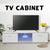 57 Inch Portable Detachable TV Stand Two Unit Cabinet Console with LED Light Shelves 2 Drawers for Living Room US Shipping