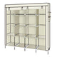 67" Clothes Closet Portable Wardrobe Clothes Storage Rack Bedroom Clothes Organizer