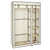 67" Portable Clothes Closet Wardrobe with Non-woven Fabric and Hanging Rod Quick and Easy to Assemb 5 layers 6 grid 110*45*175