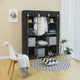 67" Portable Wardrobe 10 Shelves Cube Closet Organizer Clothes Wardrobe Waterproof Storage Only Ship to US