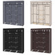 69" portable closet non-woven wardrobe double pole storage storage box E5M1