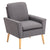 (75 x 74 x 88)cm Modern Fabric Sofa Upholstered Gray Sofa Chair for bedroom Living room
