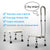 Adjustable Lightweight Bathtub & Shower Step Stool With Handle & Non-Slip Grip-Steel Holds up to 330lbs for Elderly