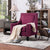 Armchair With Nailheads and Solid Wood Legs Sofa Light Luxury Rose Red Northern Europe Modern Simple Sofa Living Room Bedroom