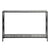 Artisasset Grey MDF Countertop Black Wrought Iron Base 2 Layers Forked Console Table Side Table Night Table 2 Layers Desk