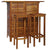 Bar Set Solid Acacia Wood Easy To Assemble Indoor And Outdoor Patio Use 1 Bar Table And 2 Bar Stools Casual Minimalist Home