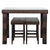 Bar Stool-Table and Chair Set of 5 Brown Gradient dinning table set  bar table and chairs set home furniture