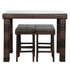 Bar Stool-Table and Chair Set of 5 Brown Gradient dinning table set  bar table and chairs set home furniture