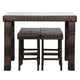 Bar Stool-Table and Chair Set of 5 Brown Gradient dinning table set  bar table and chairs set home furniture