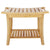 Bathing Stool Natural Bamboo Anti-slip Shower  Bathroom Spa Bath Organizer Stool W/ Storage Shelf