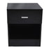 Black Bedside Cabinet Night Stand with 1 Drawer Dropshipping