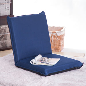 Breathable Mesh Cloth Floor Sofa Bed Foldable Sleeper Chair Padded Gaming Chair Comfortable Back Support for ReadingMeditating