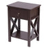 Brown  Double Layer Nightstand [40x30x55cm] Easy Assembly ,  Concise Design ,bedside table , bedroom furniture.