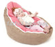 COVER ONLY, NO FILLINGS - Comfortable Soft Baby Bean Bag Harness 2 tops Baby Bean Bag Cover No Stuffings