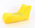 COVER ONLY , no filler - Yellow large bean bag cover flush furniture beanbag chair, reading bean bag waterproof cover