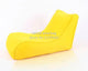 COVER ONLY , no filler - Yellow large bean bag cover flush furniture beanbag chair, reading bean bag waterproof cover