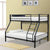 Children Bunk Bed Bunk Bed with Oblique Ladder Black with Rubber Pad Ladder Ladder Stair Safe and Strong