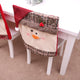Christmas Decoration Home Decor Hat Back Chair Cover Decor Restaurant Hotel Square Stool Snow Man Furniture Decoration