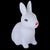 Christmas Gift Rabbit Shape Kids Bedroom PVC Party Battery Powered Home Decor Colorful LED Cute Desktop Night Light
