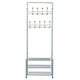 Clothing Rack Metal Entryway Coat Shoe Rack 3-Tier Shoe Bench With Coat Hat Umbrella Clothes Hanger Racks Bedroom Furniture
