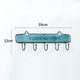 Clothing Rack Wall Mounted Clothes Hanger 4/5/6 Hooks Hat Key Holder Laundry Coat Rack Hanging Storage Shelf for Home Dropship