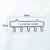 Clothing Rack Wall Mounted Clothes Hanger 4/5/6 Hooks Hat Key Holder Laundry Coat Rack Hanging Storage Shelf for Home Dropship
