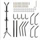 Coat Rack Hat Stand Tree Clothes Hanger Umbrella Holder Metal Organizer for Room TB
