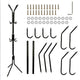 Coat Rack Hat Stand Tree Clothes Hanger Umbrella Holder Metal Organizer for Room TB