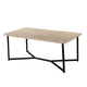 Coffee Table Nordic Minimalist Creative Living Room Net Red Wrought Iron Wood Square Japanese Easy Installation Coffee Table
