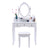 Concise 5 Drawer Vanity Makeup Dressing Table With Mirror Dresser Chair White Makeup Vanity Table Set Jewelry Storage Cabinet