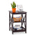 Costway 3-Tier Nightstand End Table Storage Display Shelf Living Room Furni Espresso NEW