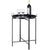 Costway Metal Tray Table Round End Table Sofa SideTable Living Room Bedroom Black