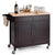 Costway Modern Rolling Kitchen Cart Island Wood Top Storage Trolley Cabinet Utility New