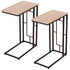 Costway Set Of 2 Coffee Tray Side Sofa End Table Ottoman Couch Room Stand TV Lap Snack