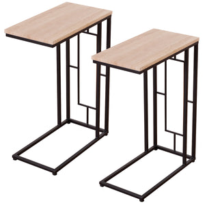Costway Set Of 2 Coffee Tray Side Sofa End Table Ottoman Couch Room Stand TV Lap Snack
