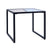 Costway Square Side End Table Tempered Glass Top Metal Frame Living Room Furniture